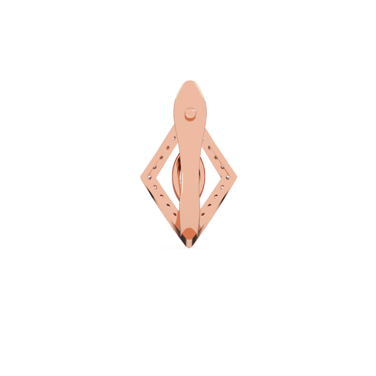 Marquise Halo Stud Bali Diamond Earrings